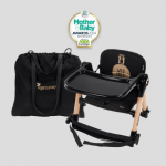 Apramo Flippa Rockstar 摺疊兒童餐椅 (魔法金) — 輕巧環保，閃耀每一個用餐時刻